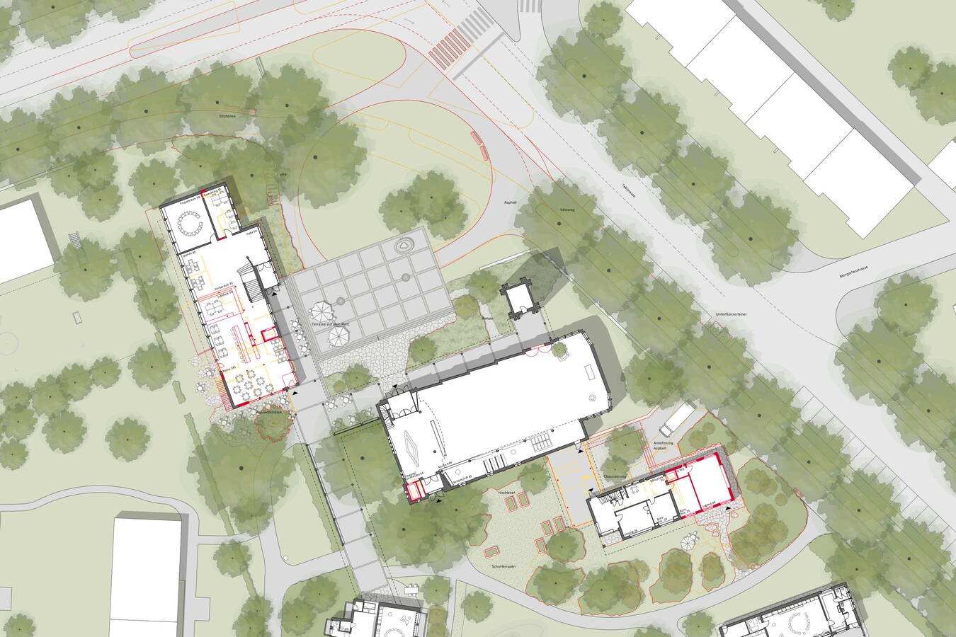 Situationsplan Areal Markus, Althaus Architekten+, Bern